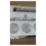 LynPon Gold Sputnik Light Fixture 8 Lights Semi Flush Mount Ceiling Lights Brass Chandelier Industrial Pendant Lighting for Kitchen Dining Living Room Bedroom