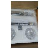 LynPon Gold Sputnik Light Fixture 8 Lights Semi Flush Mount Ceiling Lights Brass Chandelier Industrial Pendant Lighting for Kitchen Dining Living Room Bedroom