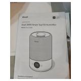 LEVOIT HUMIDIFIER FOR BEDROOM , TOP FILL COOL MIST ULTRASONIC FOR BABY NURSERY KIDS W/ ESSENTIAL OILS, SMART CONTROL W/ CONSTANT HUMIDITY FOR PLANTS INDOOR, QUIET EASY CLEAN , BPA FREE, 3L, WHITE