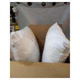 UTOPIA BEDDING COTTON SQUARE PILLOWS (2), 24X24IN - WHITE