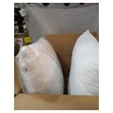 UTOPIA BEDDING COTTON SQUARE PILLOWS (2), 24X24IN - WHITE