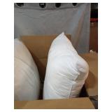 UTOPIA BEDDING COTTON SQUARE PILLOWS (2), 24X24IN - WHITE