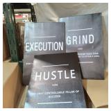 3 WALL ART POSTERS, EXECUTION, GRIND, HUSTLE W/ VERB