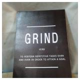 3 WALL ART POSTERS, EXECUTION, GRIND, HUSTLE W/ VERB