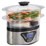 Hamilton Beach - 5-1/2-Quart Digital Steamer - Silver