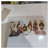 KURT ADLER 6" NATIVITY SET W/ 11 FIGURES