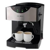Mr. Coffee 2 Shot Pump Espresso & Cappuccino Maker, Black
