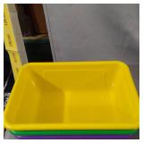 5 DIFFERENT COLOR STORAGE BINS