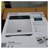Taylor Brushed Stainless Steel Scale with 400 lb Capacity