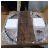 BOCZLUC CIRCKE FLOATING SHELF WALL MOUNT- RUSTIC BROWN