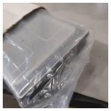 Bar Lux Black Plastic Condiment Caddy - 4 Compartments - 19 1/2" x 6 1/4" x 3 3/4" - 1 count box