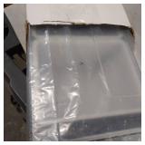 Bar Lux Black Plastic Condiment Caddy - 4 Compartments - 19 1/2" x 6 1/4" x 3 3/4" - 1 count box