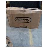 sterilite Grey car seat 33 7/8" lÃ18 1/2" w Ã19 5/8" h Britax