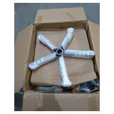 Bushï¿½ Business Furniture Arden Lane High-Back Tufted Office Chair, Antique White Leather, Standard Delivery