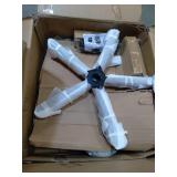 Bushï¿½ Business Furniture Arden Lane High-Back Tufted Office Chair, Antique White Leather, Standard Delivery