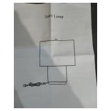 WHITE TABLE LAMP SET OF 1