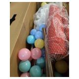 THE CHILDRENS FAVORITE CHILDS GAME FENCE COLOR RED INCLUDED WITH PLAY BALLS