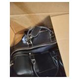 VIOSI BLACK DUFFLE BAG WITH SILVER DETAILS LONG STRAP INCLUDED