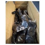 BLACK WIRED SHELVES WITH 24 PANELS