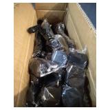 BLACK WIRED SHELVES WITH 24 PANELS