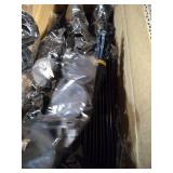 BLACK WIRED SHELVES WITH 24 PANELS