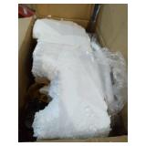 GOLD LAMP WITH WHITE LAMP SHADE