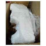 GOLD LAMP WITH WHITE LAMP SHADE