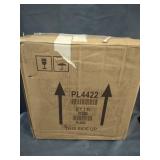 GOLD LAMP WITH WHITE LAMP SHADE