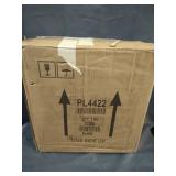 GOLD LAMP WITH WHITE LAMP SHADE