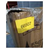 GOLD LAMP WITH WHITE LAMP SHADE