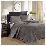 Madison Park Quebec 3-Piece King Quilted Bedspread Set
