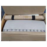 NATHAN JAMES HYLIE COUNTER HEIGHT UPHOKSTERED STOOL LIGHT TAN COLOR