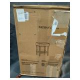 NATHAN JAMES HYLIE COUNTER HEIGHT UPHOKSTERED STOOL LIGHT TAN COLOR