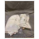 NICETOWN 100% Blackout Window Curtain Panels, Heat and Full Light Blocking Drapes with Black Liner for Nursery, 84 inches Drop Thermal Insulated Draperies (White, 2 Pieces, 52 inches Wide Each Panel)