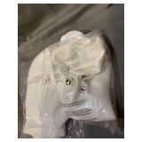 NICETOWN 100% Blackout Window Curtain Panels, Heat and Full Light Blocking Drapes with Black Liner for Nursery, 84 inches Drop Thermal Insulated Draperies (White, 2 Pieces, 52 inches Wide Each Panel)