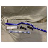 7/8" 22mm Dirt Bike Handlebars - Blue Universal Handle Bar Tubes Handlebar Cross Bar with Pad Grips Set for YZ125 YZ250 YZF250F YZF450F WR125