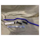 7/8" 22mm Dirt Bike Handlebars - Blue Universal Handle Bar Tubes Handlebar Cross Bar with Pad Grips Set for YZ125 YZ250 YZF250F YZF450F WR125