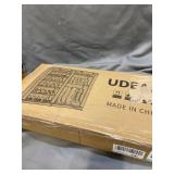 UDEAR Shoe Rack Portable Boots Storage Free Standing Shoe Organizer with non-woven Fabric Cover Grey