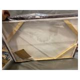 Lake Pier Canvas Wall Art: Vintage Wooden Dock Artwork Painting for Living Room (24