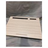 YueLake Gray Lap Desk with Handle, Fits Up to 17" Laptops, with Built-in Cushion