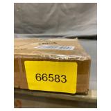 YOUDENOVA 15 inches Folding Storage Ottoman, Cube Storage Boxes Footrest Stool, Small Ottomans with Foam Padded Seat, Support 300lbs (Brown, Leather)