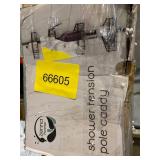 Zenna Home Shower Tension Pole Caddy, Bronze