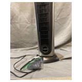 Lasko - Ceramic Tower Space Heater with Remote Control - Black/Silver