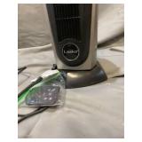Lasko - Ceramic Tower Space Heater with Remote Control - Black/Silver