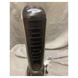 Lasko - Ceramic Tower Space Heater with Remote Control - Black/Silver