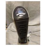 Lasko - Ceramic Tower Space Heater with Remote Control - Black/Silver