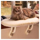 K&H Pet Products Kitty Sill Cat Window Hammock Perch (Heated or Unheated) Unheated Soft Fleece 14 X 24 Inches