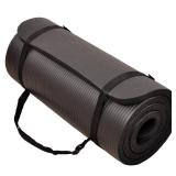 The Hensley 1/4-Inch Yoga Mat, Black