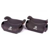 Diono Solana, Pack of 2 Backless Booster Car Seats, Lightweight, Machine Washable Covers, 2 Cup Holders, Charcoal