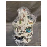 Alpine Corporation Animated Winter Wonderland Set with LED Light and Music